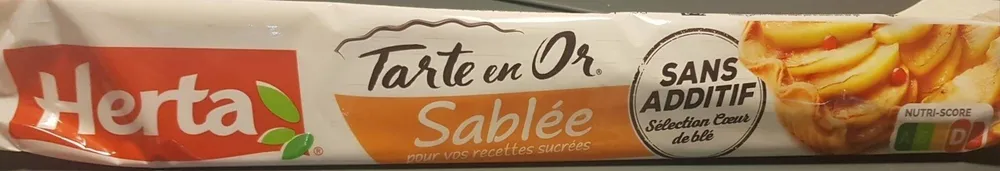 Tarte en Or sablée