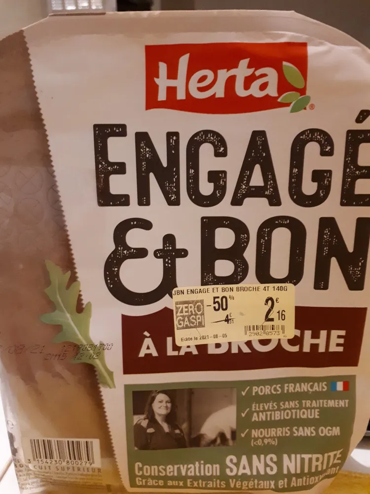 Engagé et bon à la broche
