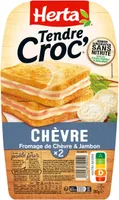 HERTA Croque-Monsieur Chèvre sans nitrite x2 200G