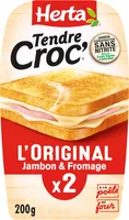 Tendre Croc' L'original Jambon et Fromage x2