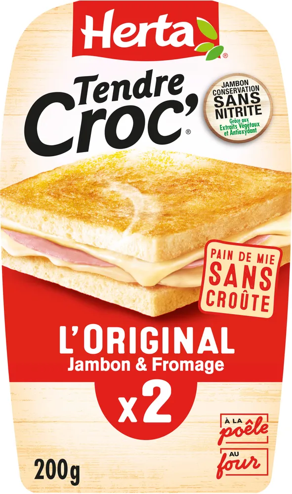 L'original Jambon & Fromage sans croûte
