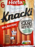 KNACKI 100% pur porc sans nitrite
