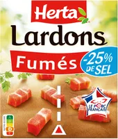 HERTA Lardons Fumés sel réduit 2x75g - 150g