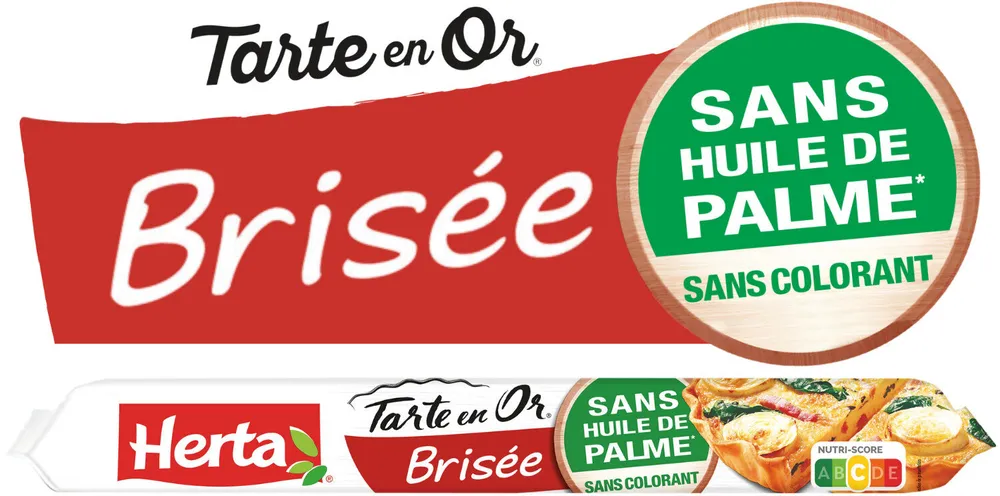 HERTA TARTE EN OR Pâte Brisée sans huile de palme 230g