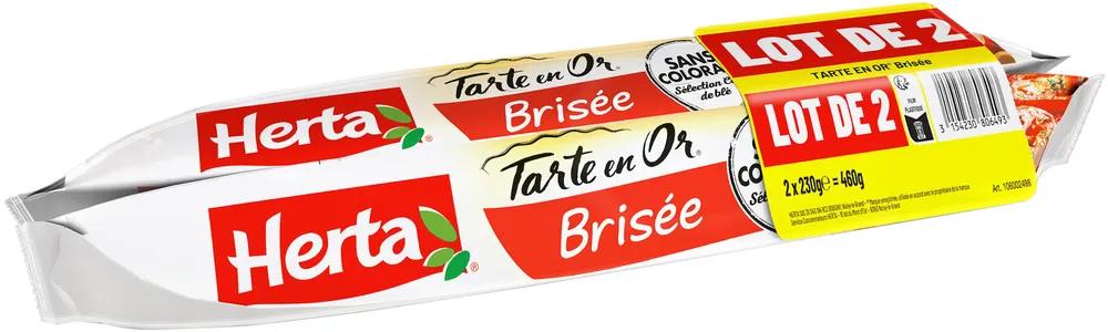 HERTA TARTE EN OR Pâte Brisée LOT 2