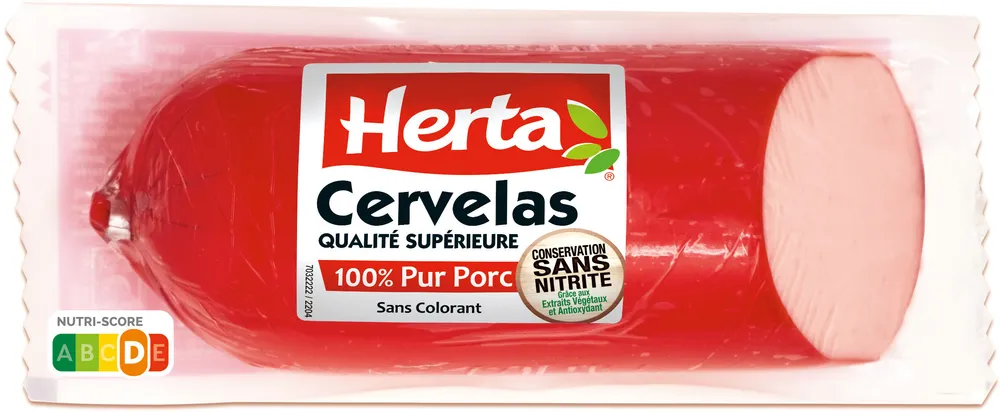 HERTA Cervelas Saucisson Pur Porc sans nitrite 400g