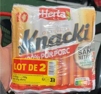 Knacki pur porc Sans nitrite