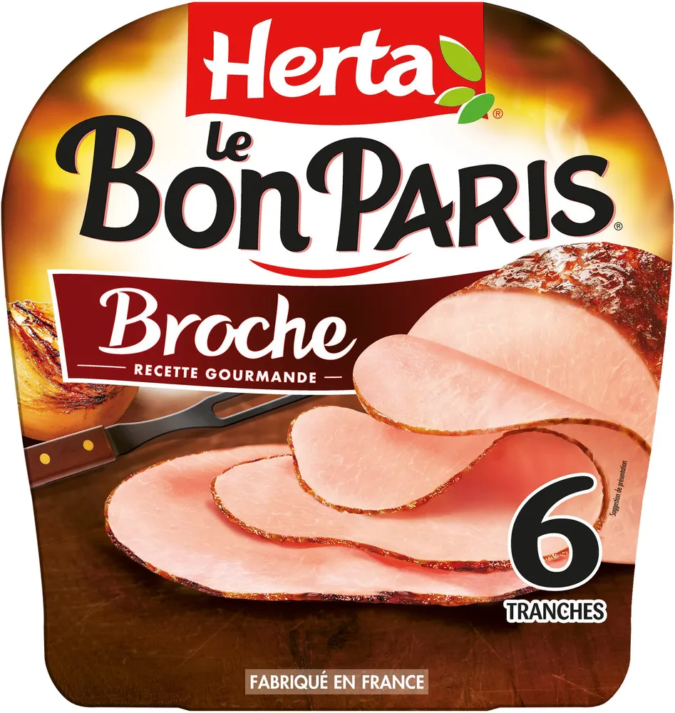 HERTA LE BON PARIS Jambon Broche x6 -210g