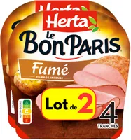 HERTA LE BON PARIS Jambon fumé x4 LOT 2