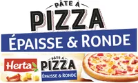 HERTA Pâte à Pizza Epaisse et Ronde 450g