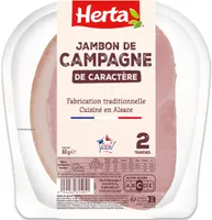 HERTA Jambon Campagne x2 - 80g