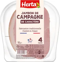 HERTA Jambon Campagne x4 -160g