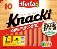 HERTA KNACKI CSN x10 - 7+3 offerts 350g