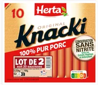 HERTA KNACKI CSN x10 - Lot de 2