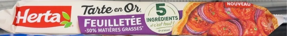 Tarte en or feuilletée -30 % de matière grasse
