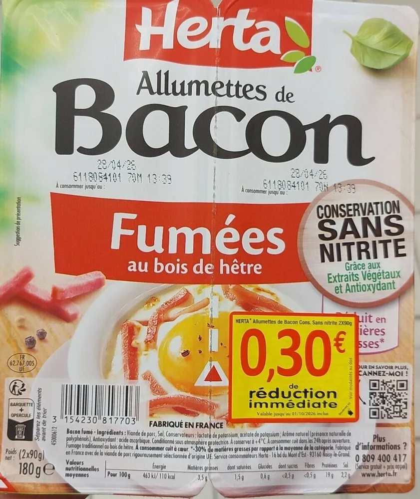 Allumettes de bacon