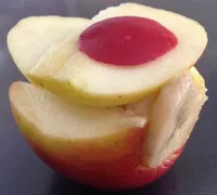 Les fruits en fête ( banane et pomme )