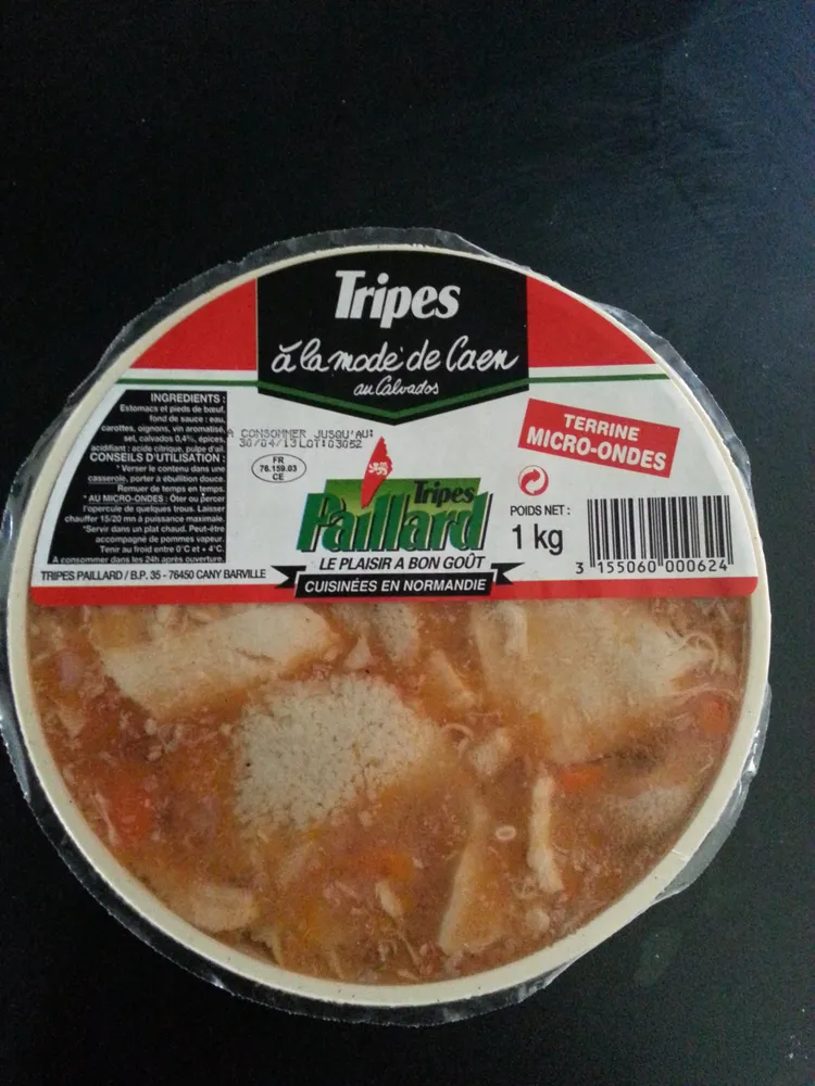 Tripes à la mode de Caen au Calvados