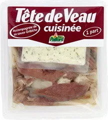 Tête de veau cuisinée avec sauce gribiche