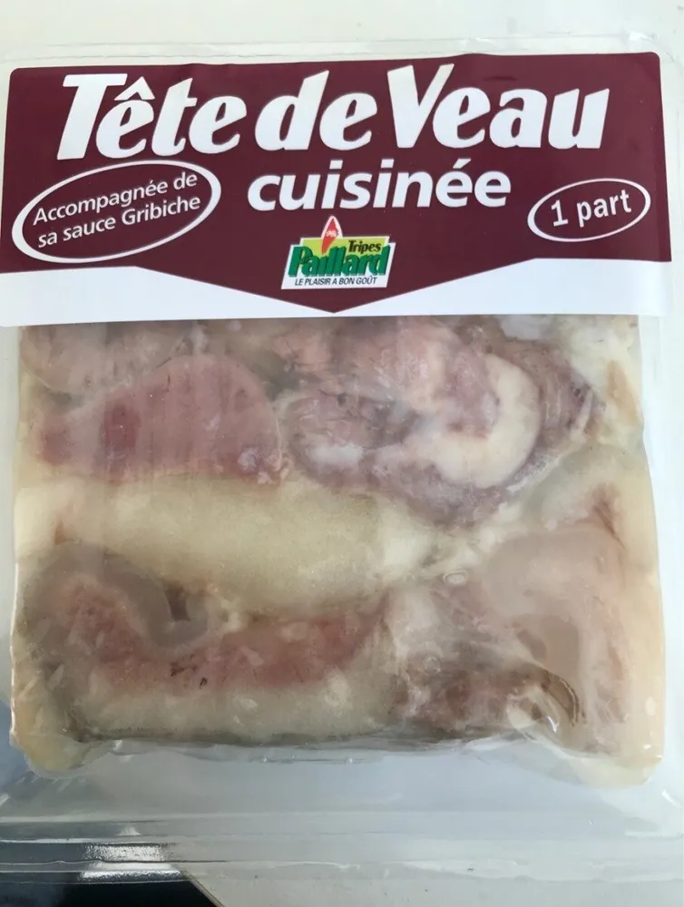 tête de veau cuisinée