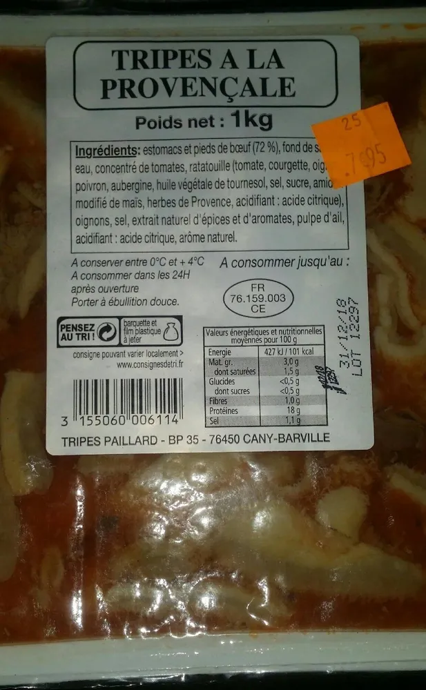 Tripes à la provençale