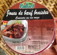 Paillard, Daube de joues de boeuf cuisinees au vin rouge, la barquette 300 g