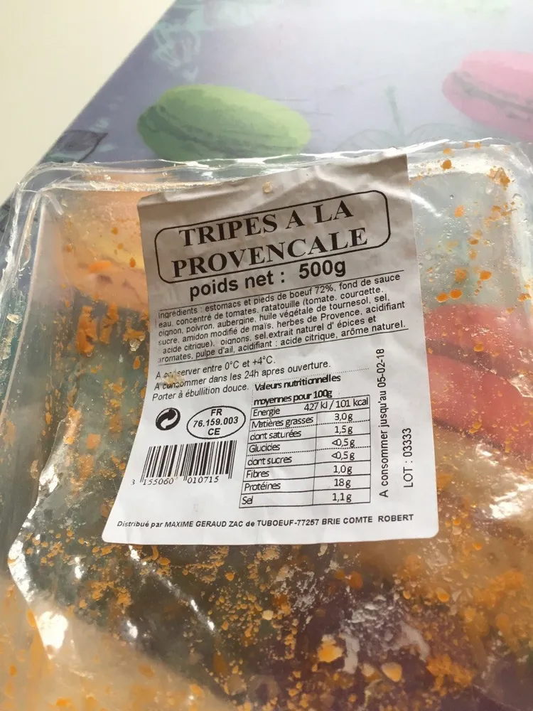 Tripes a la provencale