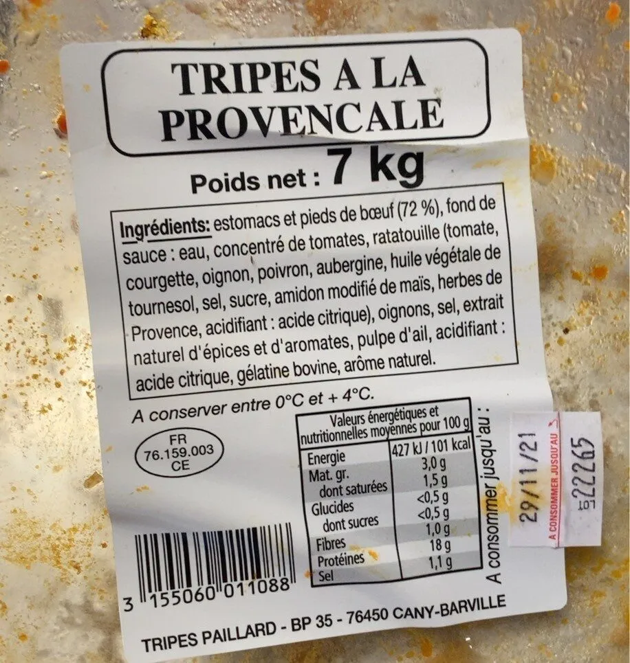 Tripes a la provencale