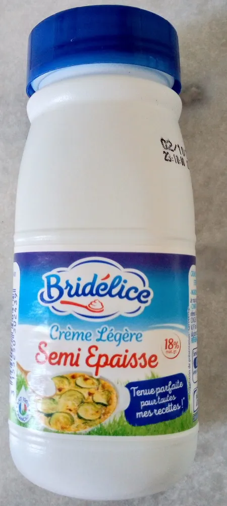 Crème Légère Semi Epaisse 18% MG