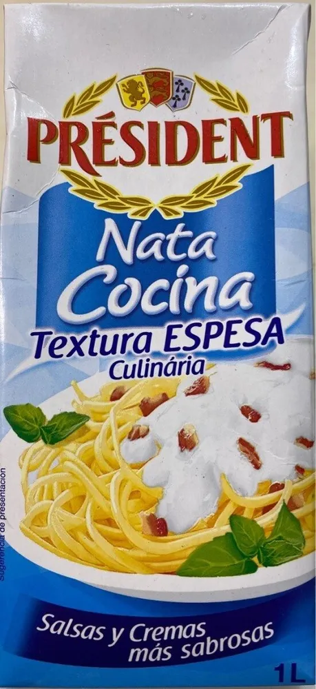 Nata cocina textura espesa