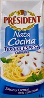 Nata cocina textura espesa