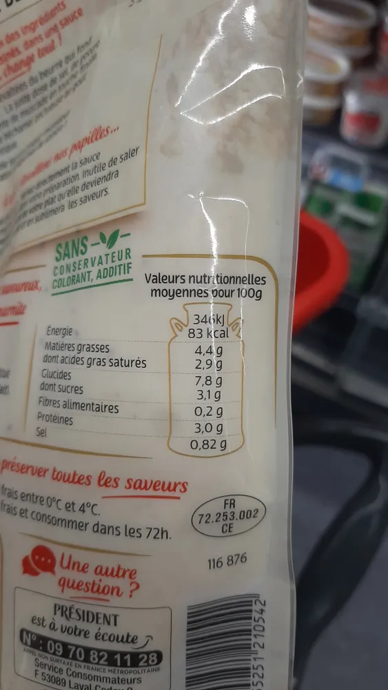 Sauce Béchamel Président