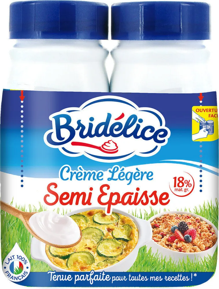 Crème légère semi épaisse 18% Mat. Gr. UHT