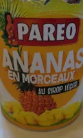 Ananas en morceaux préservés