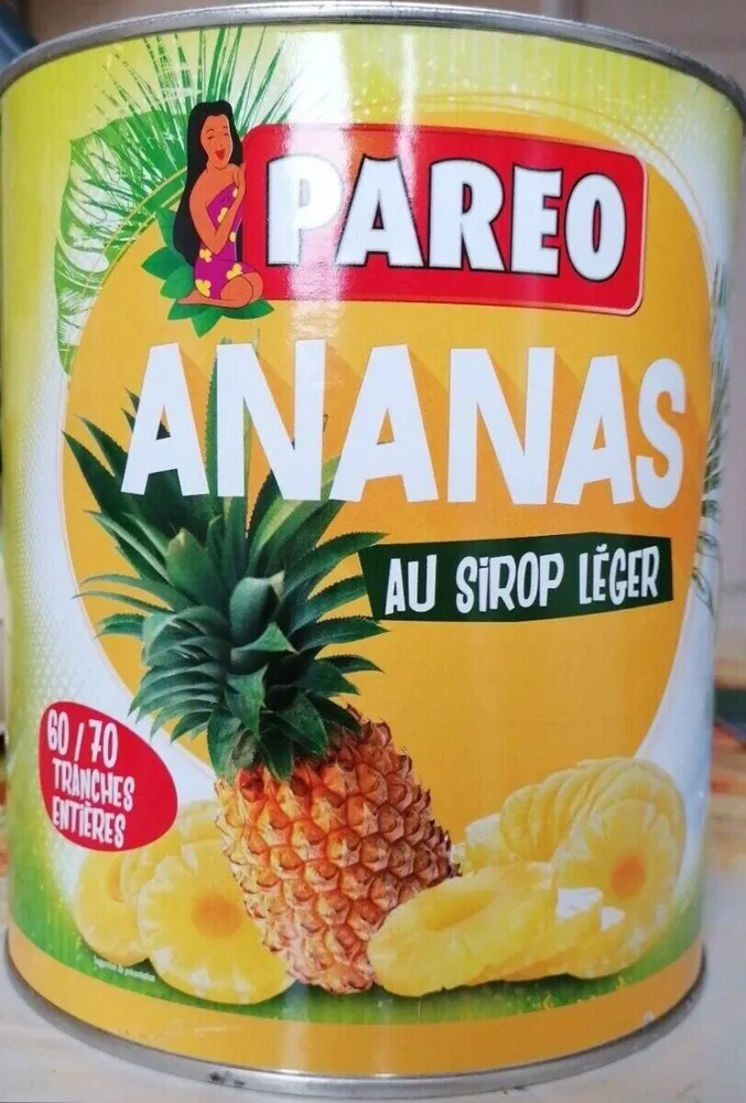 Ananas au sirop léger