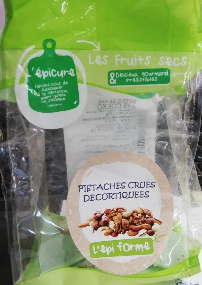Pistaches crues décortiquées