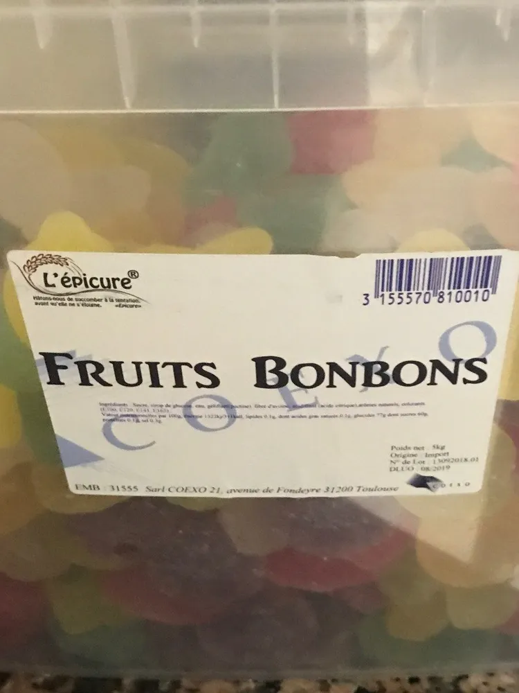 Fruits bonbons