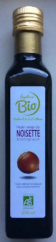 Huile vierge de noisette biologique