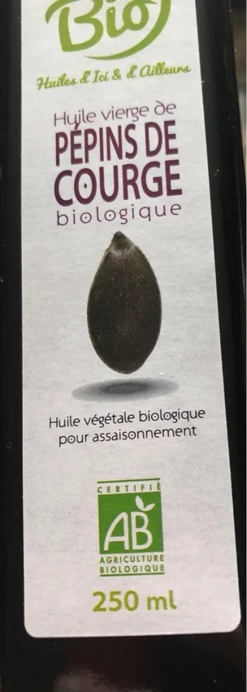 Huile vierge de pépins de courge biologique