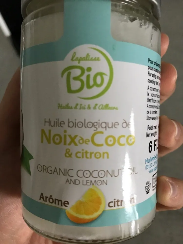Huile de coco et citron