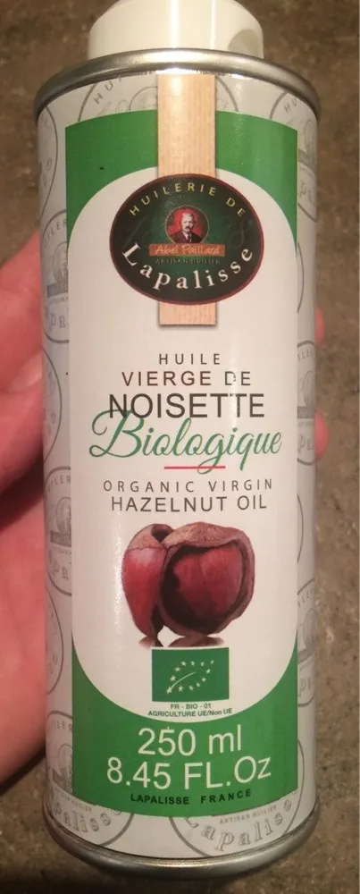 Huile vierge de noisette bio