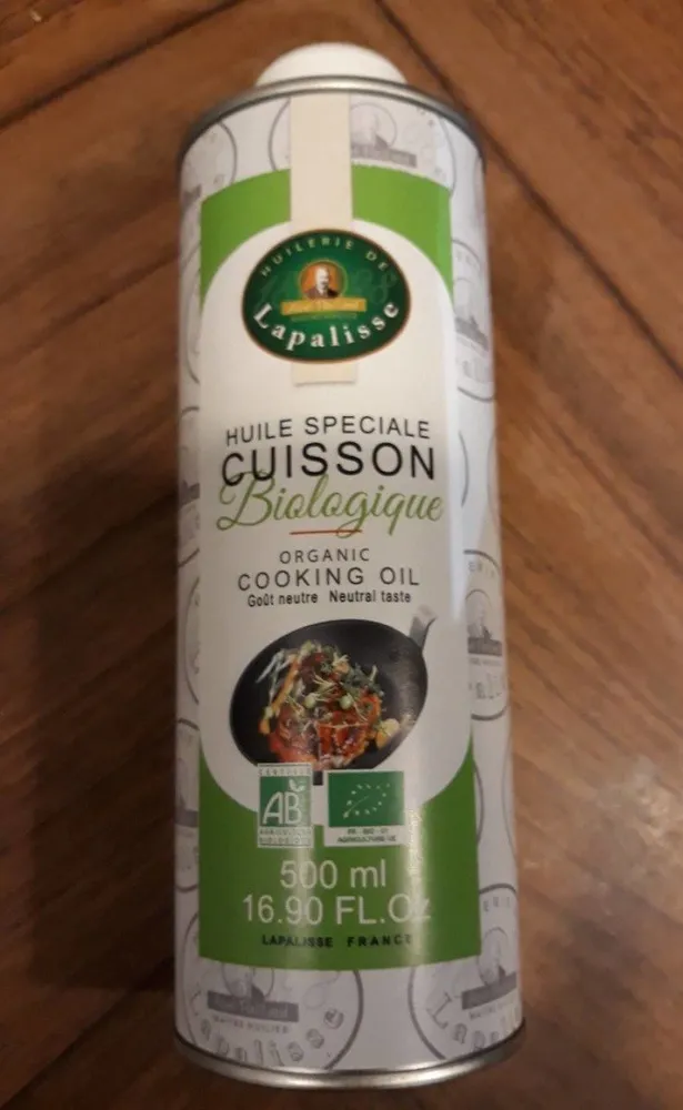 huile speciale cuisson biologique