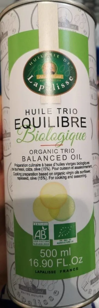 Huile trio équilibre bio
