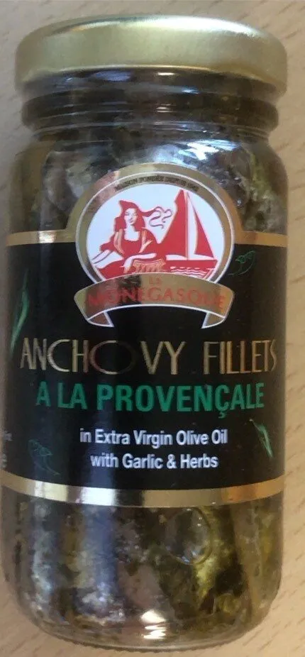 ANCHOVY FILLETS A LA PROVENÇALE in Extra Virgin Olive Oil with Garlic & Herbs