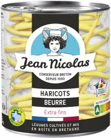 Haricots beurre extra fins Produit en Bretagne Jean Nicolas 440g