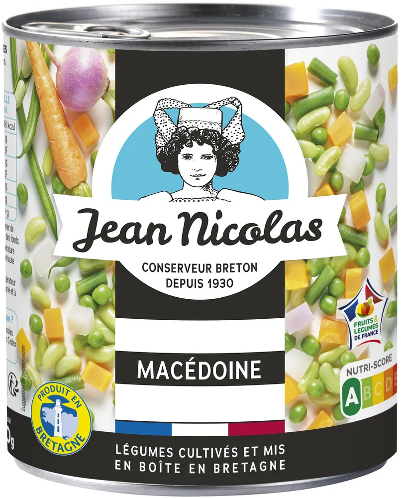 Macédoine Produit en Bretagne Jean Nicolas 530g
