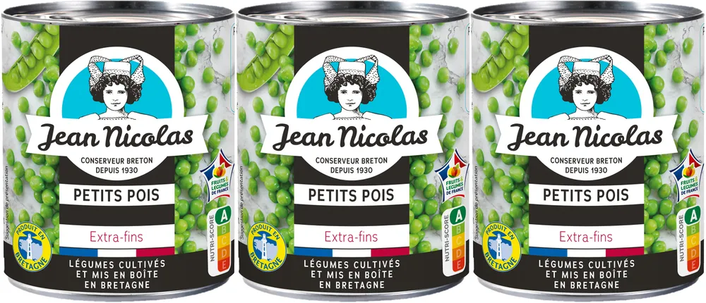 Tripack 1/4ofx3 pois xf etuvee