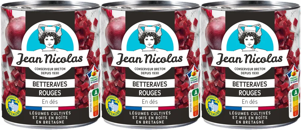 Tripack 1/4ofx3 betteraves en des