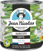 Haricots verts très fins Jean Nicolas 220g
