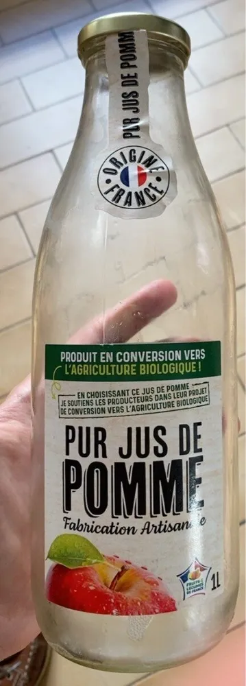 Pur jus de pomme fabrication artisanale